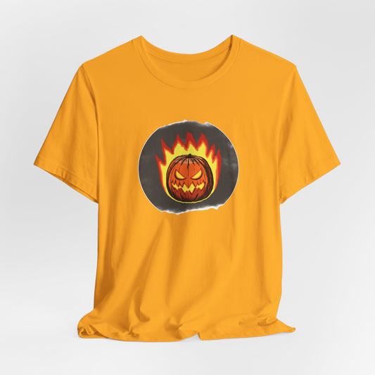 2024 Halloween Pumpkin Flames Jersey Shirt - top