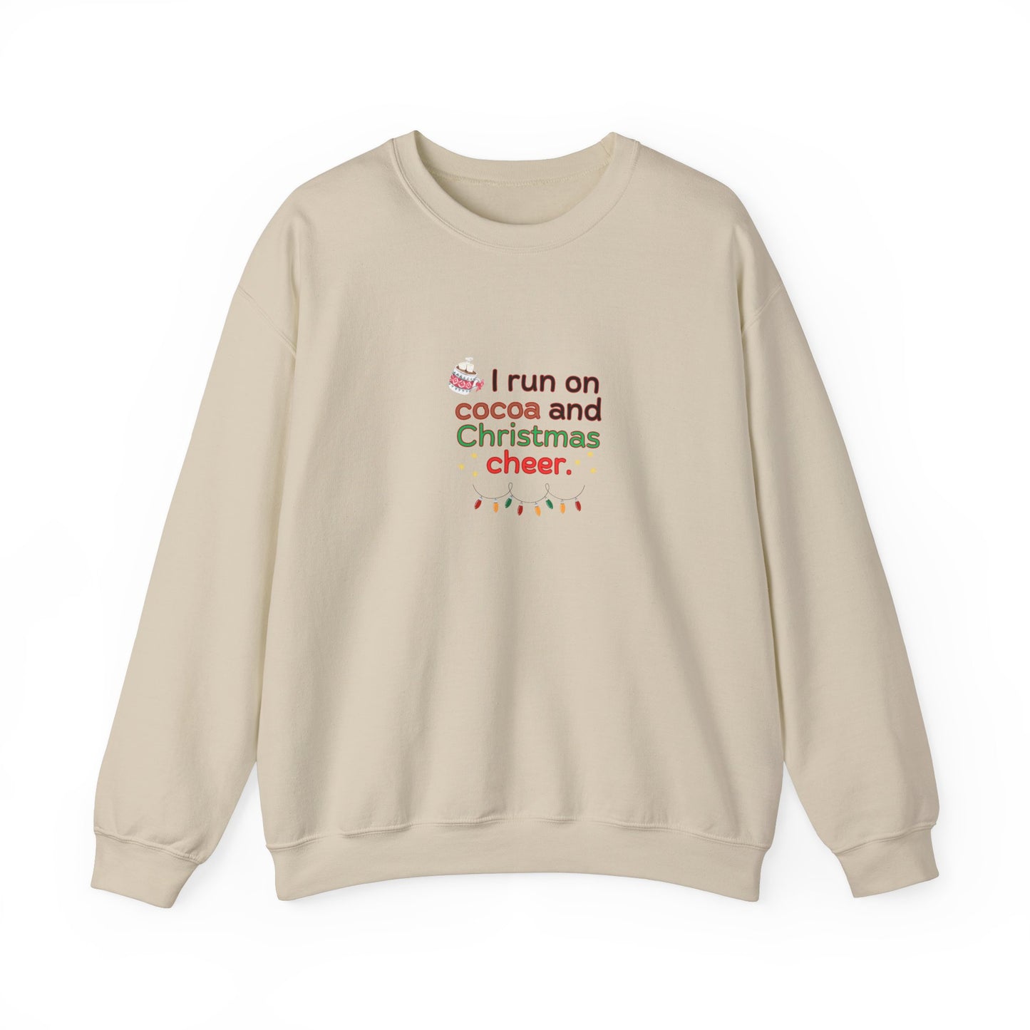 Cocoa and Christmas Heavy Blend™ Crewneck Sweatshirt