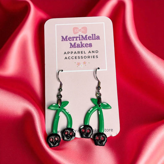 Skull Cherry Earrings