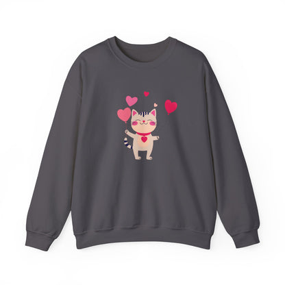 Kitty Love Unisex Heavy Blend™ Crewneck Sweatshirt