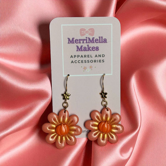 Pumpkin Blooms Earrings