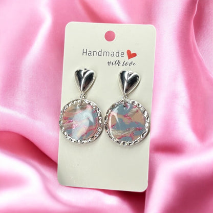 Pink Galaxy Earrings