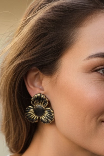 Shimmer Flower Earrings