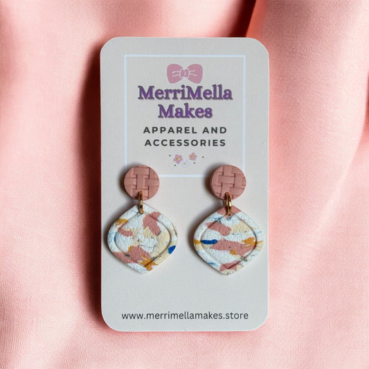 Mosaic Stucco Earrings