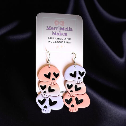 Sweetheart Skulls Earrings